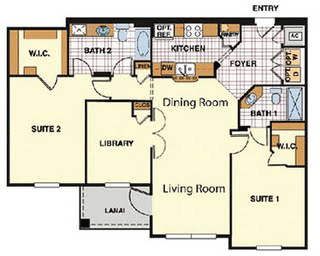 Santa Anna condo floor plan at Windsor Hills