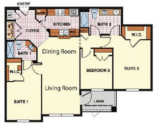 Santa Rosa condo floor plan at Windsor Hills